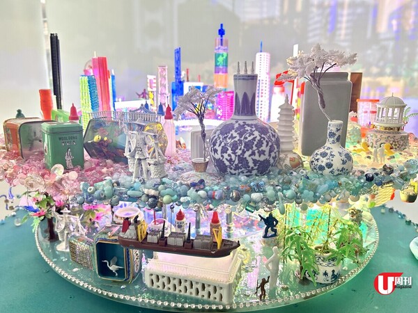 香港製造玩具拼湊夢幻城市剪影 光影雕塑帶你走進時光之旅