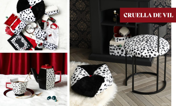 Francfranc限定聯乘迪士尼五大反派推黑暗華麗風家品！黑魔后／紅心女王／庫伊拉／烏蘇拉／邪惡皇后