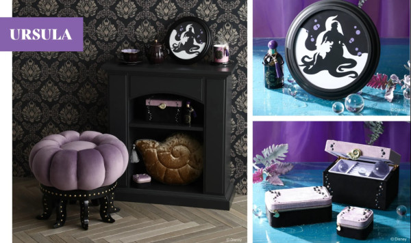 Francfranc限定聯乘迪士尼五大反派推黑暗華麗風家品！黑魔后／紅心女王／庫伊拉／烏蘇拉／邪惡皇后