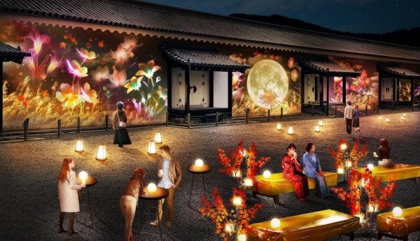 京都二条城大型秋季燈光騷「NAKED FLOWERS 2023 秋」10月尾登場 夜間紅葉點燈+數碼藝術 超浪漫！ 