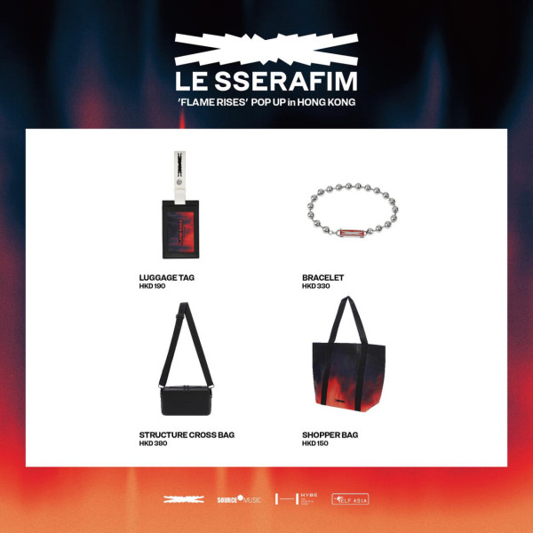 LE SSERAFIM演唱會｜LE SSERAFIM開騷在即 9月上環辦主題POP UP推一系列首飾/週邊/應援手燈/相片卡！