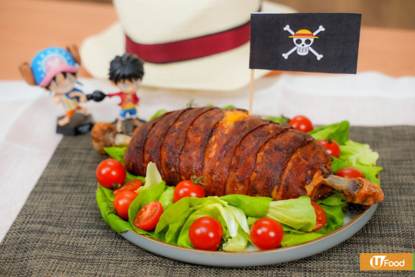 神還原海賊王ONE PIECE漫畫美食　路飛最愛！超浮誇巨形大骨烤肉