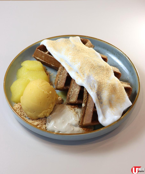 日賣 500 份！ 拉力超強瀑布麻糬窩夫