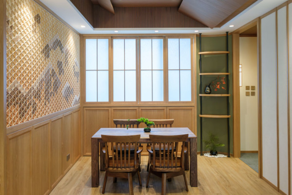 日式溫泉渡假風居所   開放式茶室/ 主人房樓中樓/ 檜木和風浸缸