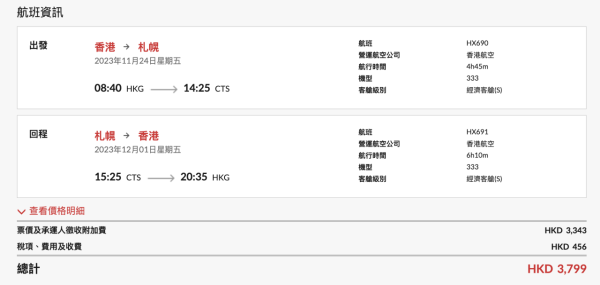 香港航空推日本平機票 新航點,384起！仲有東京/大阪/福岡/沖繩等 