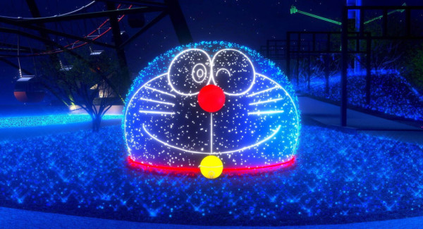 東京近郊｜關東三大燈飾展聯乘多啦A夢 600萬顆LED燈！打造250米彩虹吊車＋巨型空中氣球 