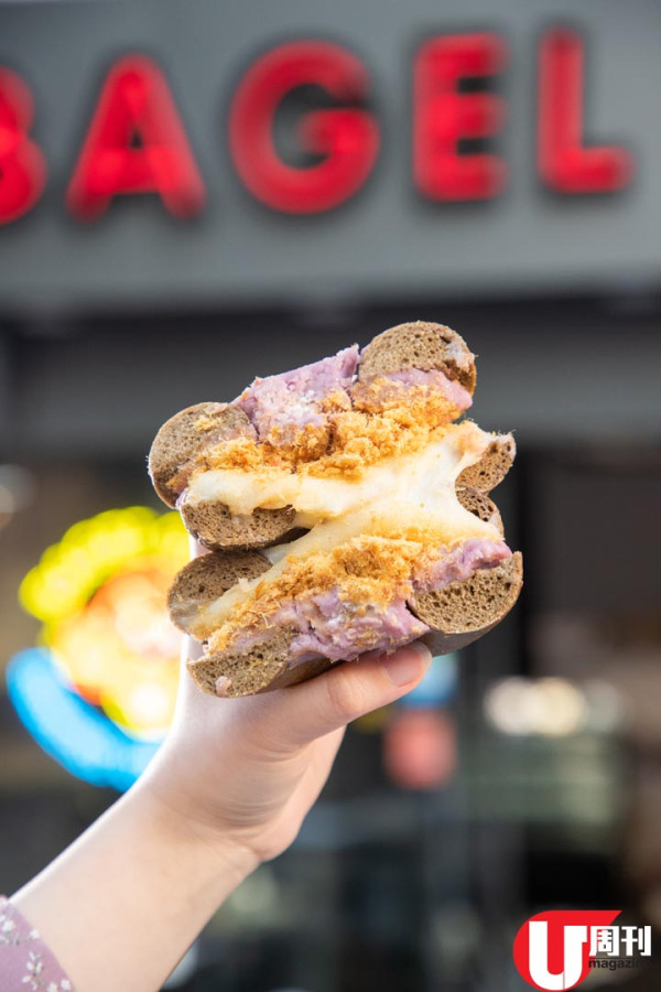 紅磡 Bagel 三文治店 自製酸種製貝果 / 鮮奶麻糬滷牛舌做餡
