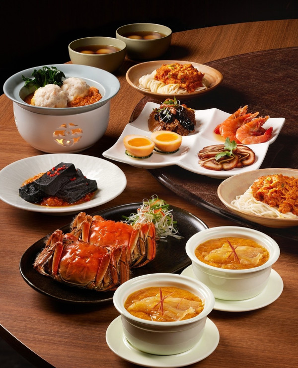 家上海大閘蟹套餐買1送1！   蟹粉拌麵／花雕醉蝦／蟹粉小籠包／蟹粉水晶獅子頭