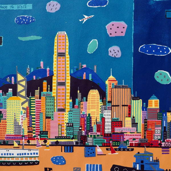 意大利畫家Francesco Lietti個展 撥開雲霧見斑斕香港Skyline