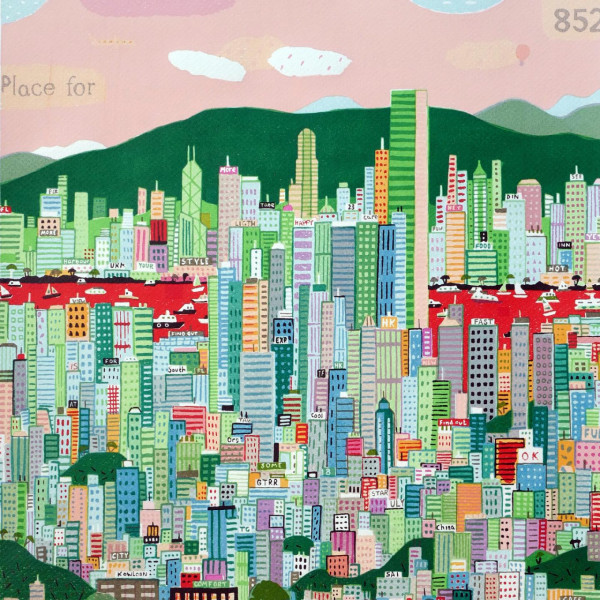 意大利畫家Francesco Lietti個展 撥開雲霧見斑斕香港Skyline