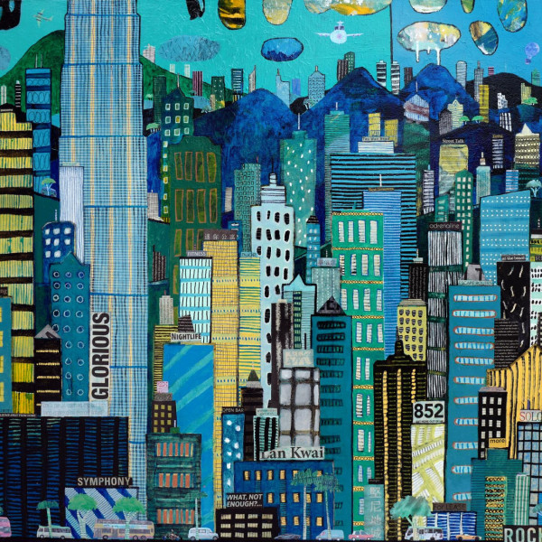 意大利畫家Francesco Lietti個展 撥開雲霧見斑斕香港Skyline