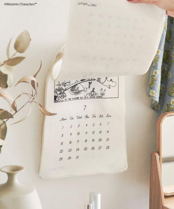 日本雜貨店 x 姆明  新推出北歐系列家品：刺繡掛鐘、布製月曆