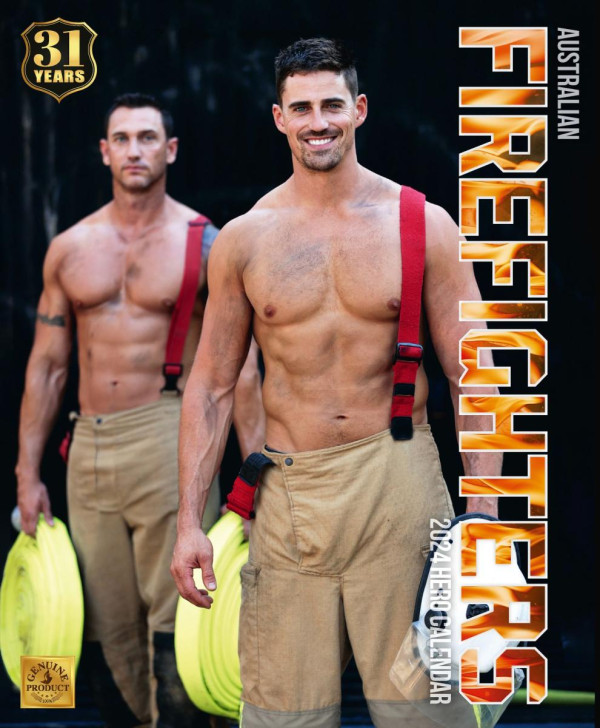 肌肉放題來了！2024澳洲消防員月曆開售