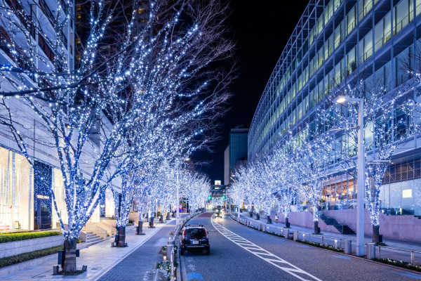 日本聖誕燈飾2023｜東京六本木聖誕燈飾亮燈！80萬LED藍色燈海大道／聖誕市集 