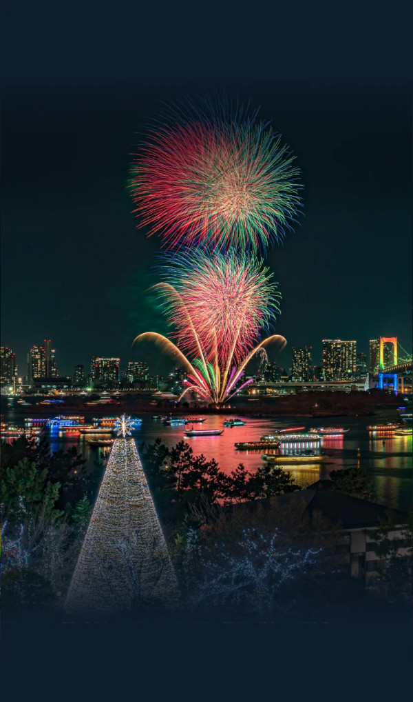 日本冬季煙火大會｜12月必去冬季日本花火大會  東京台場／跨年倒數／迪士尼主題 