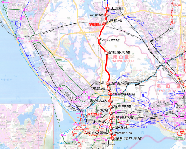 深圳地鐵13號線路線圖（圖片來源：深圳地鐵）