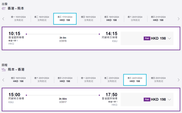 HK Express突發優惠九州單程機票$198起！福岡/鹿兒島/熊本來回連稅低至$1,217！