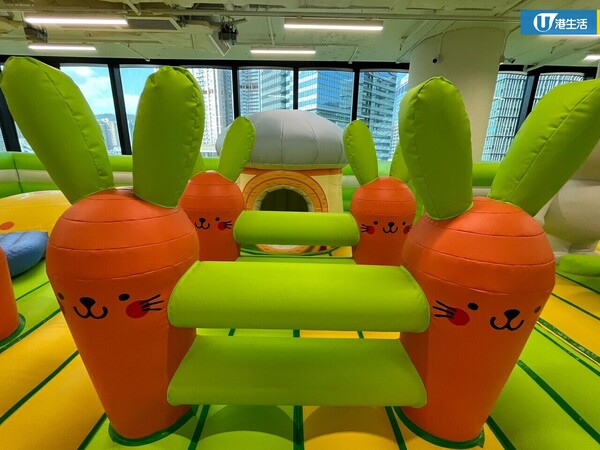 親子好去處｜新加坡親子遊樂場Kiztopia旗下Bouncetopia登陸啟德AIRSIDE！一體式兒童充氣彈床城堡 設13站障礙遊戲