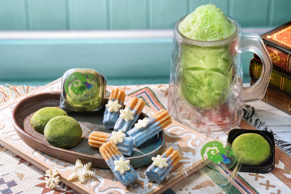 迪士尼樂園魔雪奇緣主題園區美食   小白雪花冬甩／鬆餅／朱古力火鍋／雪花杯／綠茶曲奇／churros／熱狗