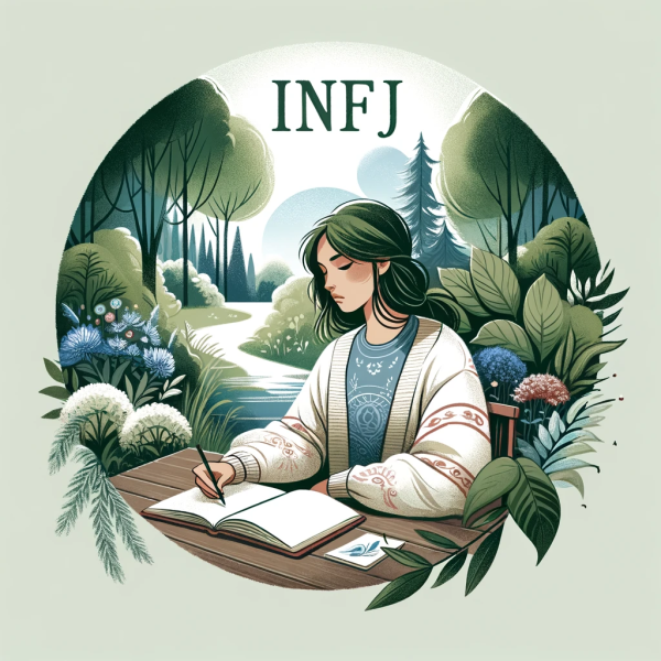 INFJ人格特質富同理心,散發溫暖感。(AI製圖)
