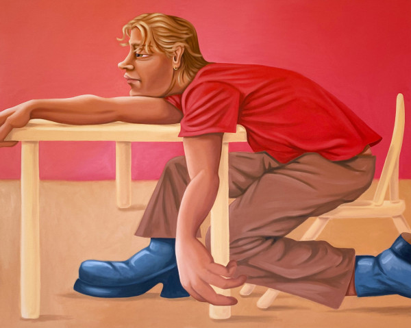 躺平的姿勢 懷疑人生的神情   英國藝術家《Mellow doubt》畫展 呈現當代孤立感 