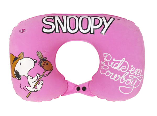 Snoopy 手按式吹氣頸枕（會員換購價：1000分＋$49；原價$199）