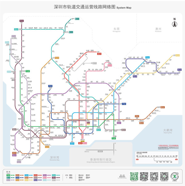 深圳地鐵圖（圖片來源︰深鐵營運）