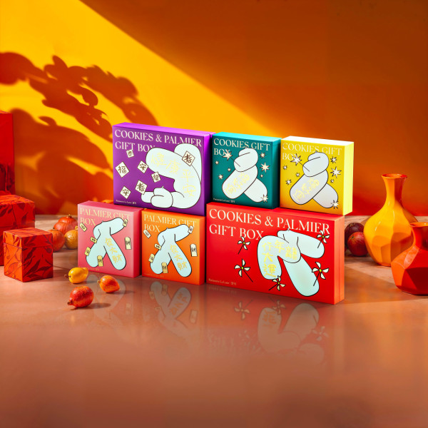 望月賀年禮盒早鳥優惠　蝴蝶酥／玄米茶＋焙茶＋伯爵茶＋抹茶曲奇