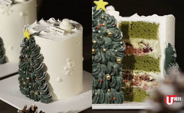 8 大熱門餅店聖誕蛋糕集合 THE BAKERISM 開心果蛋糕 / 法式泡芙聖誕樹塔