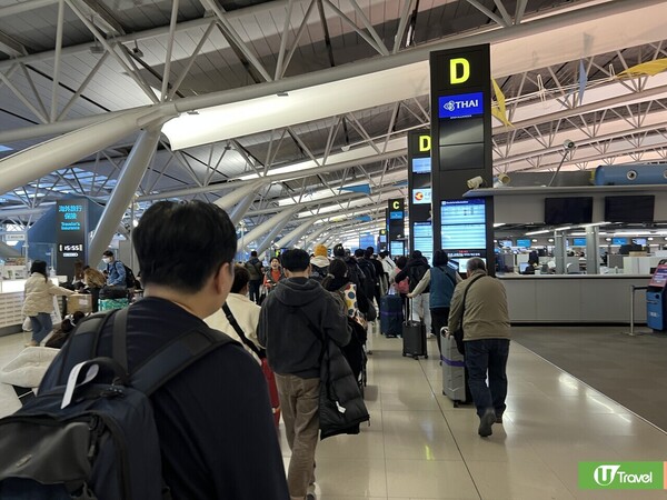 大阪關西機場出境大排長龍等足1.5小時！直撃Check in過關時間／教你1招行快捷通道 