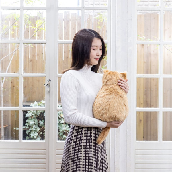日本超逼真觸感貓貓公仔抱枕　抱起重量十足真貓！神還原心跳叫聲