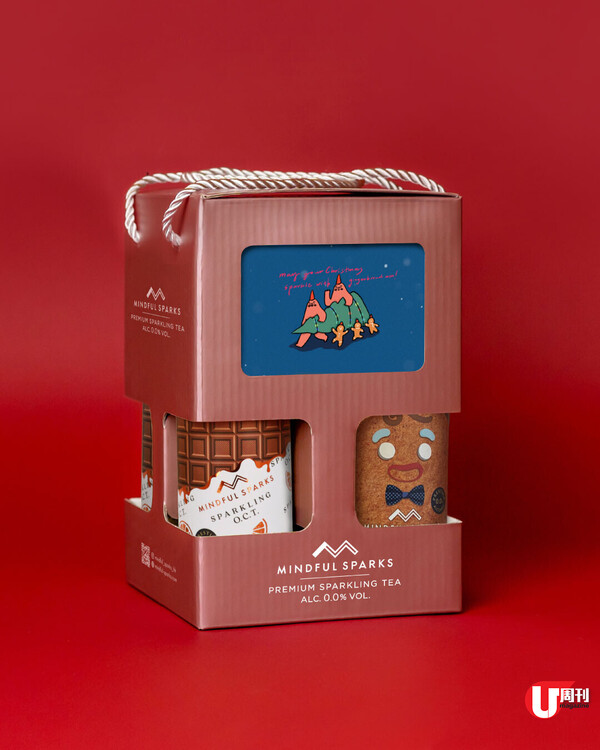 美食版聖誕禮物集合 本地氣泡茶 / 日清即食麵包包 / 台式雪花酥