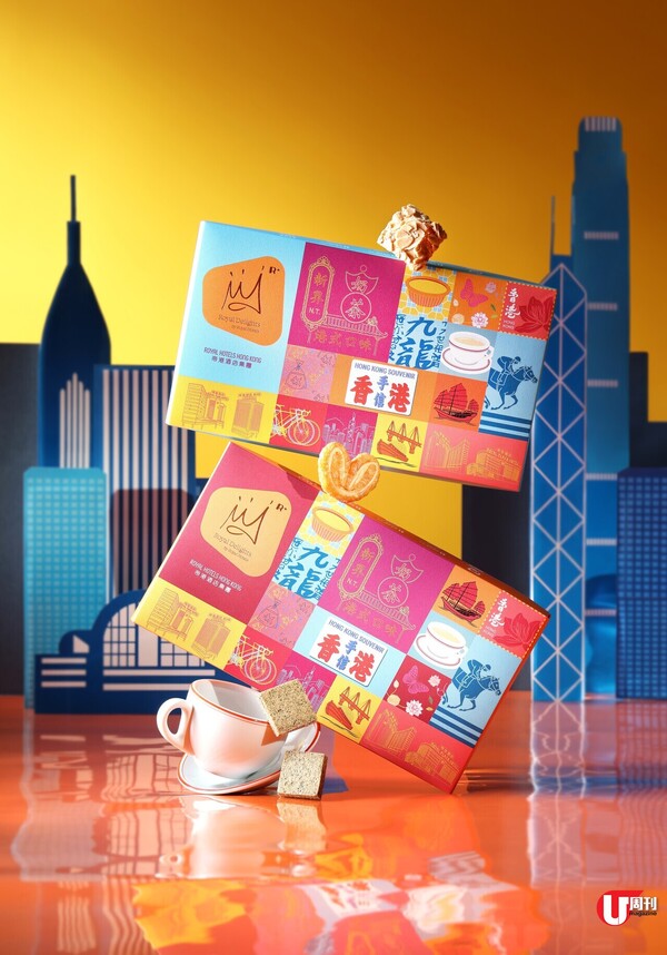 美食版聖誕禮物集合 本地氣泡茶 / 日清即食麵包包 / 台式雪花酥