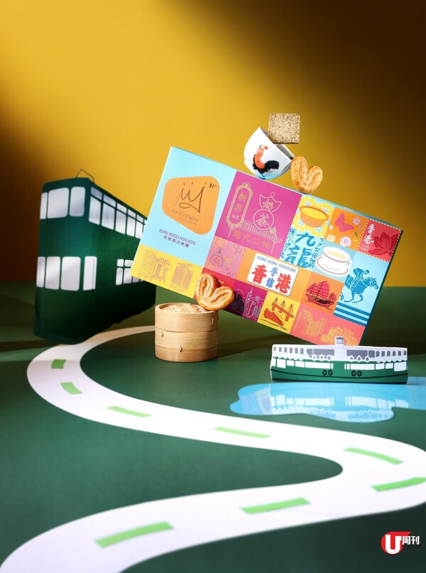 美食版聖誕禮物集合 本地氣泡茶 / 日清即食麵包包 / 台式雪花酥