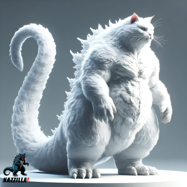 「貓斯拉」泰國創作者設計巨型怪獸肥貓　凶猛可愛！網民敲碗商品化做模型