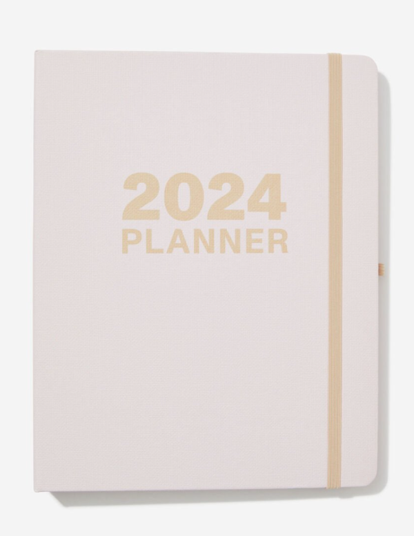 手帳本/Planner/Schedule推薦3：Cotton On Typo 2024 Weekly Stay Focused Planner HK$85