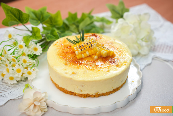 韓國Cafe大熱粟米甜品食譜！簡單5步免焗焦糖粟米芝士蛋糕