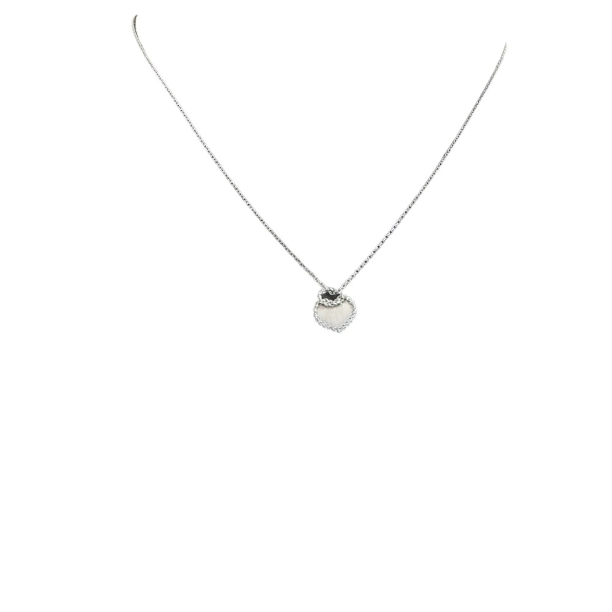 Women Cartier Torta Necklace - Silver $8849
