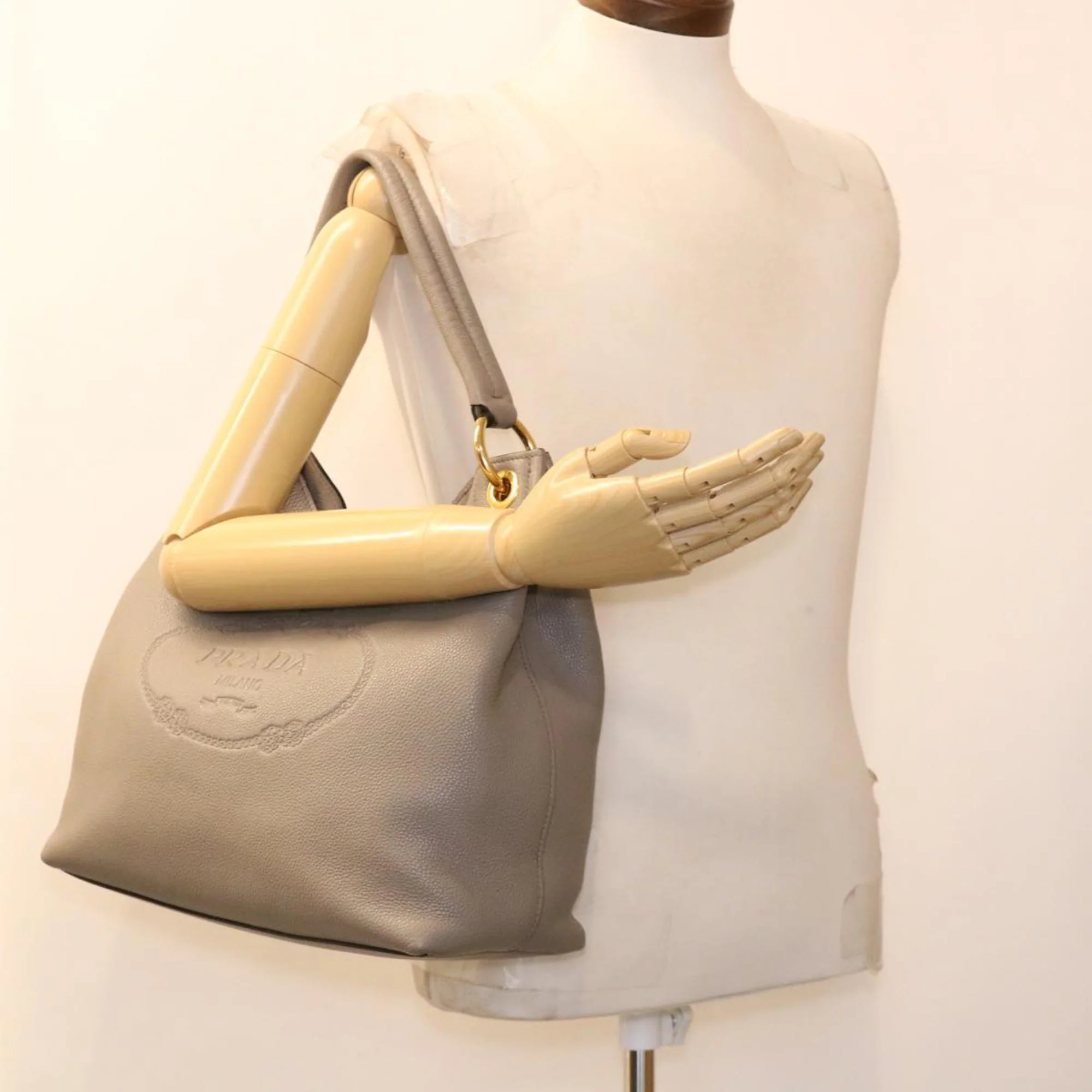 Women Prada Shoulder Bag - Grey $7899