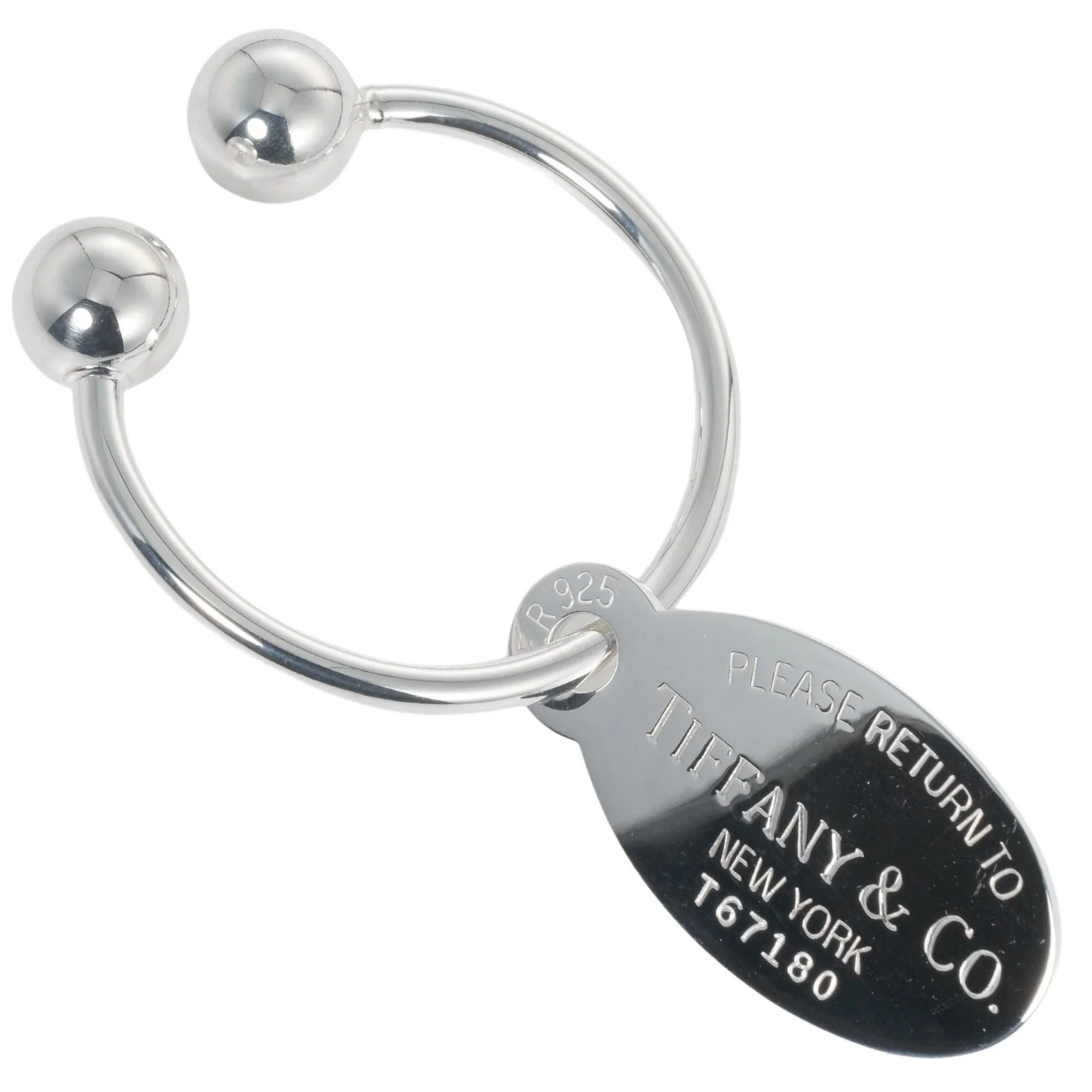 Women Tiffany & Co Key ring Bag - Silver $1729