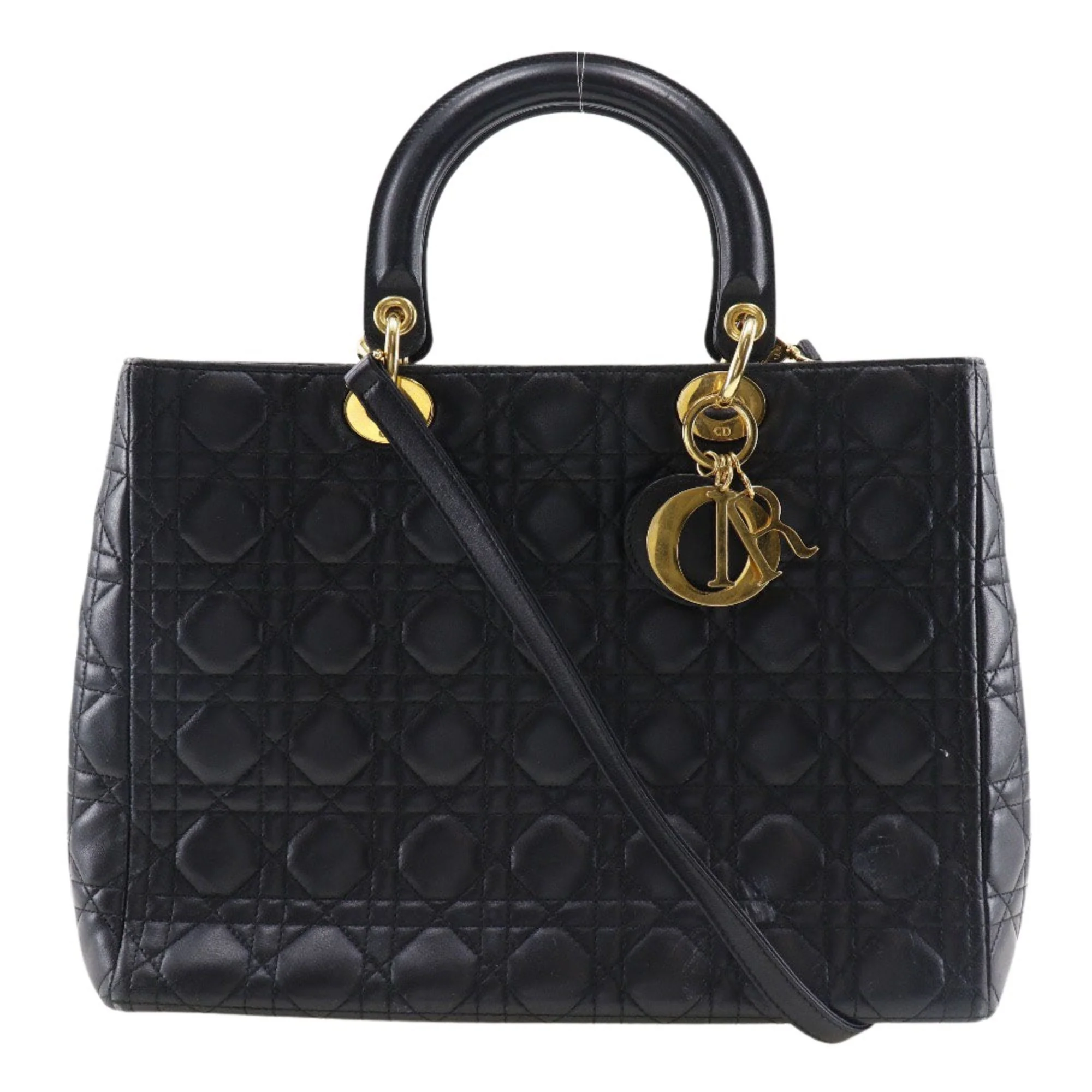 Women Dior Lady Dior Shoulder Bag - Black $22389