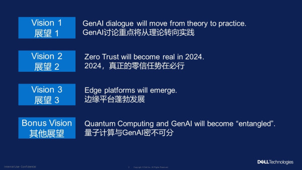 Dell Technologies 2024 預測 GenAI 和量子計算引領未來技術趨勢