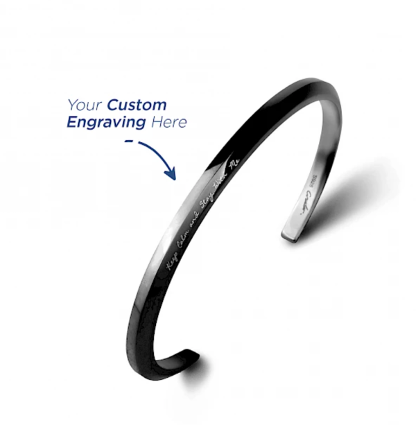 男女適用情人節禮物5. 情侶手環 - Crudo Leather Eclipse 鋼製手鐲 HK$455