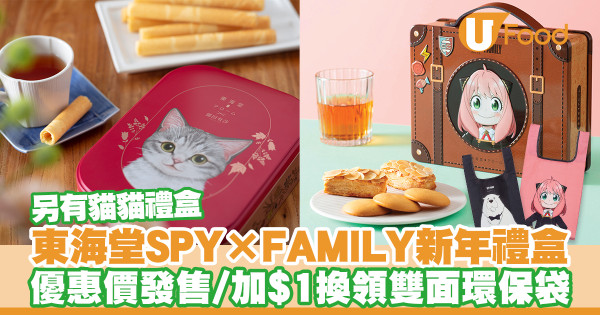 東海堂SPY×FAMILY新年禮盒早鳥優惠！安妮亞手提箱設計／$1環保袋
