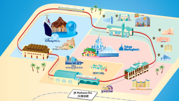 東京迪士尼攻略｜交通方式 迪士尼度假區線（圖片來源：東京迪士尼樂園）