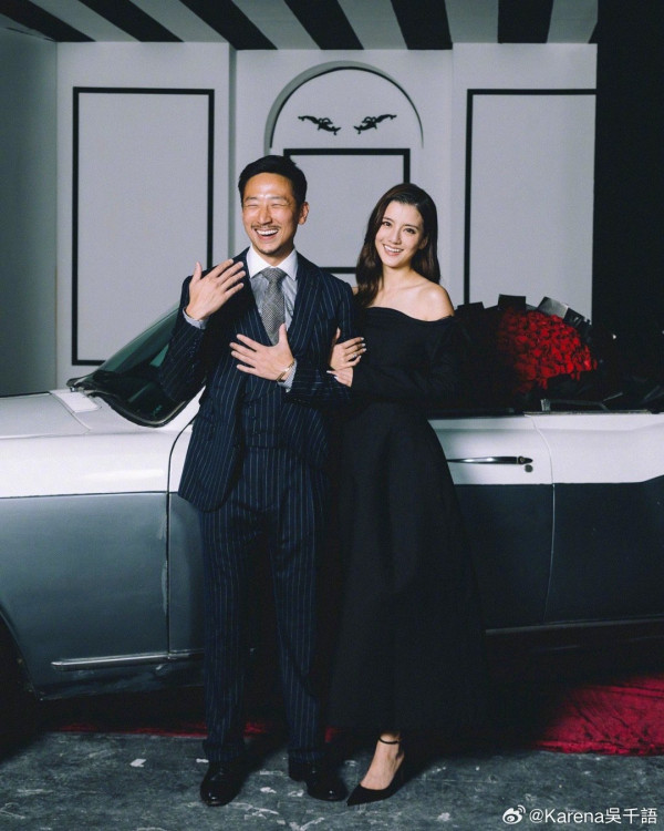 圖片來源:微博@Karena吳千語 吳千語法國酒店素顏歎早餐 側臉竟然被指撞樣舊愛林峯!