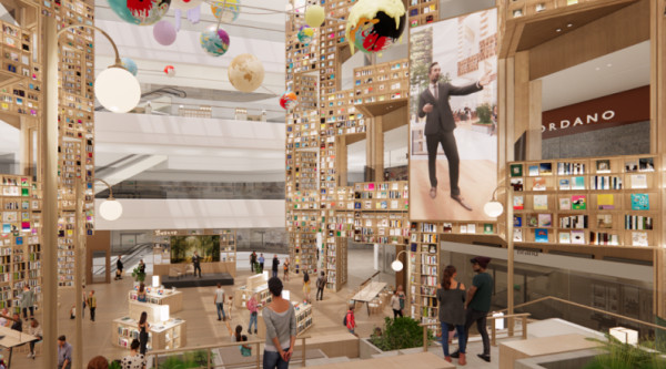 首爾全新浪漫星空圖書館2.0！ 22米巨型書櫃 足足有4層樓高 