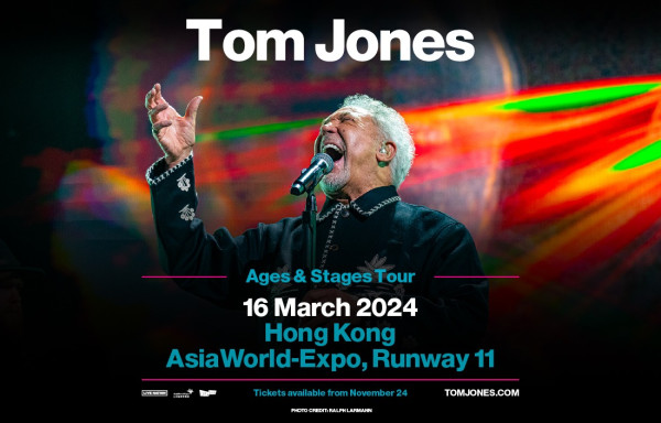 英國殿堂級歌手Tom Jones 來港開Show  只此一場 隨時可一不可再