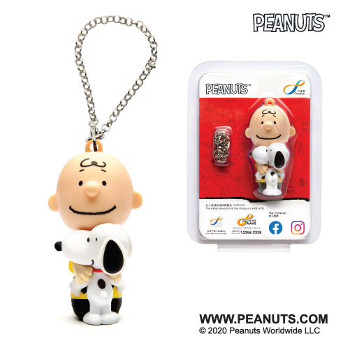 Peanuts 3D八達通配飾 – Snoopy抱抱Charlie Brown