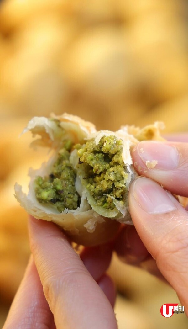 均香餅家大熱開心果角仔 意大利開心果醬製餡 排 2-3 小時走唔甩！